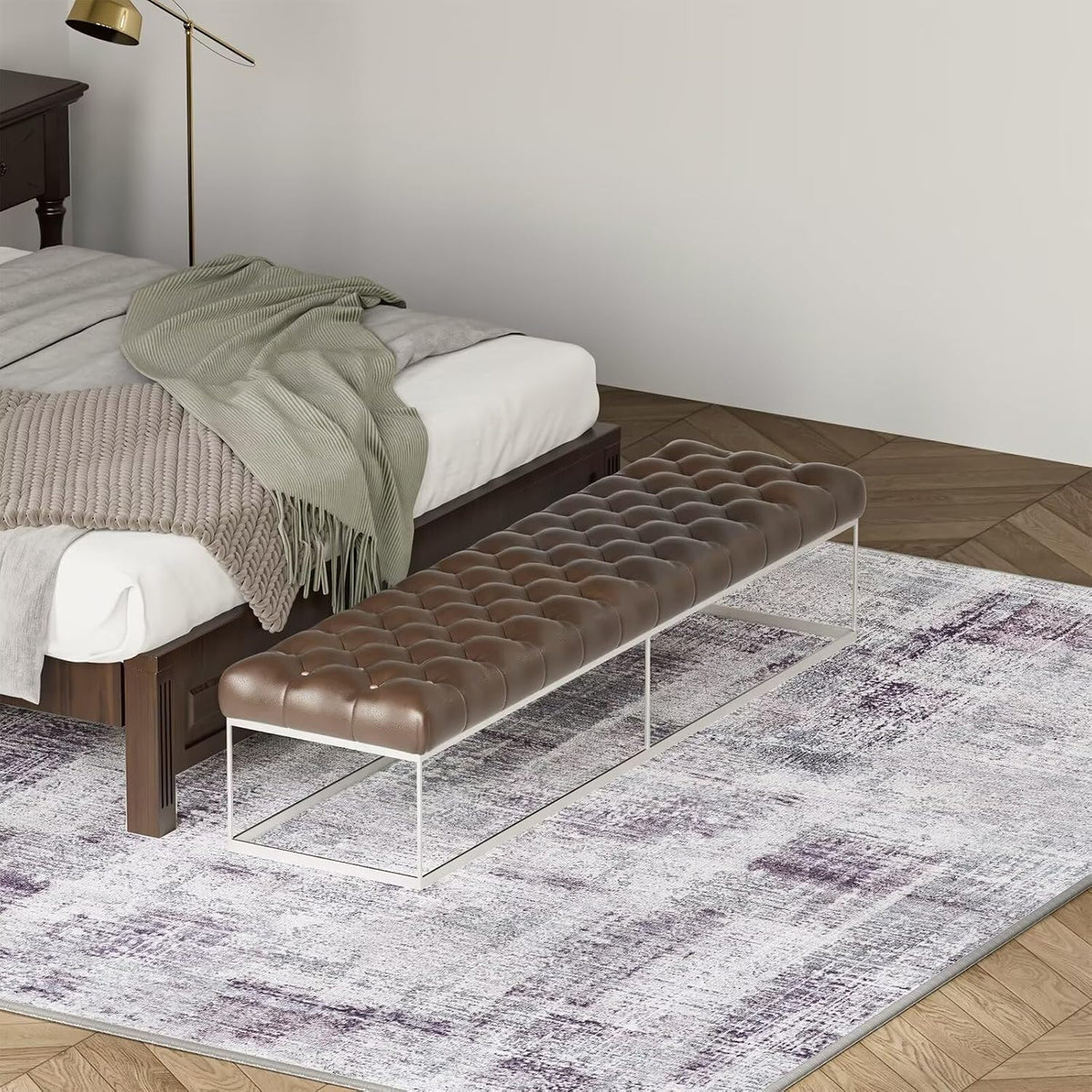 9X12 Area Rugs for Living Room, Decor Carpet for Bedroom, Purple
