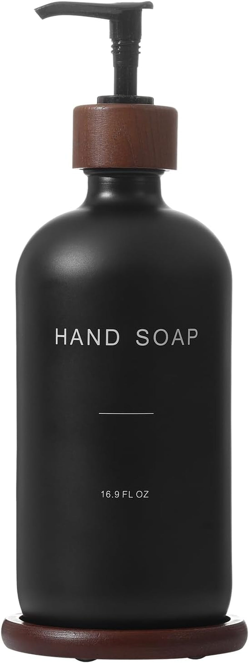 Black Soap Dispenser, Refillable Hand Soap Dispenser