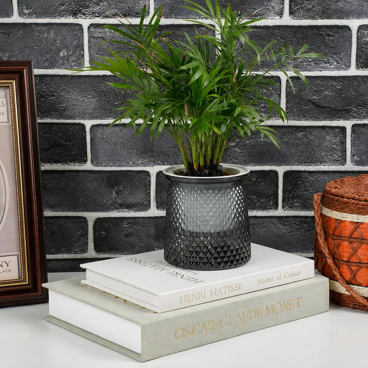 Decorative Books for Home Decor, Set of 3 Linen Fake Books, Sage