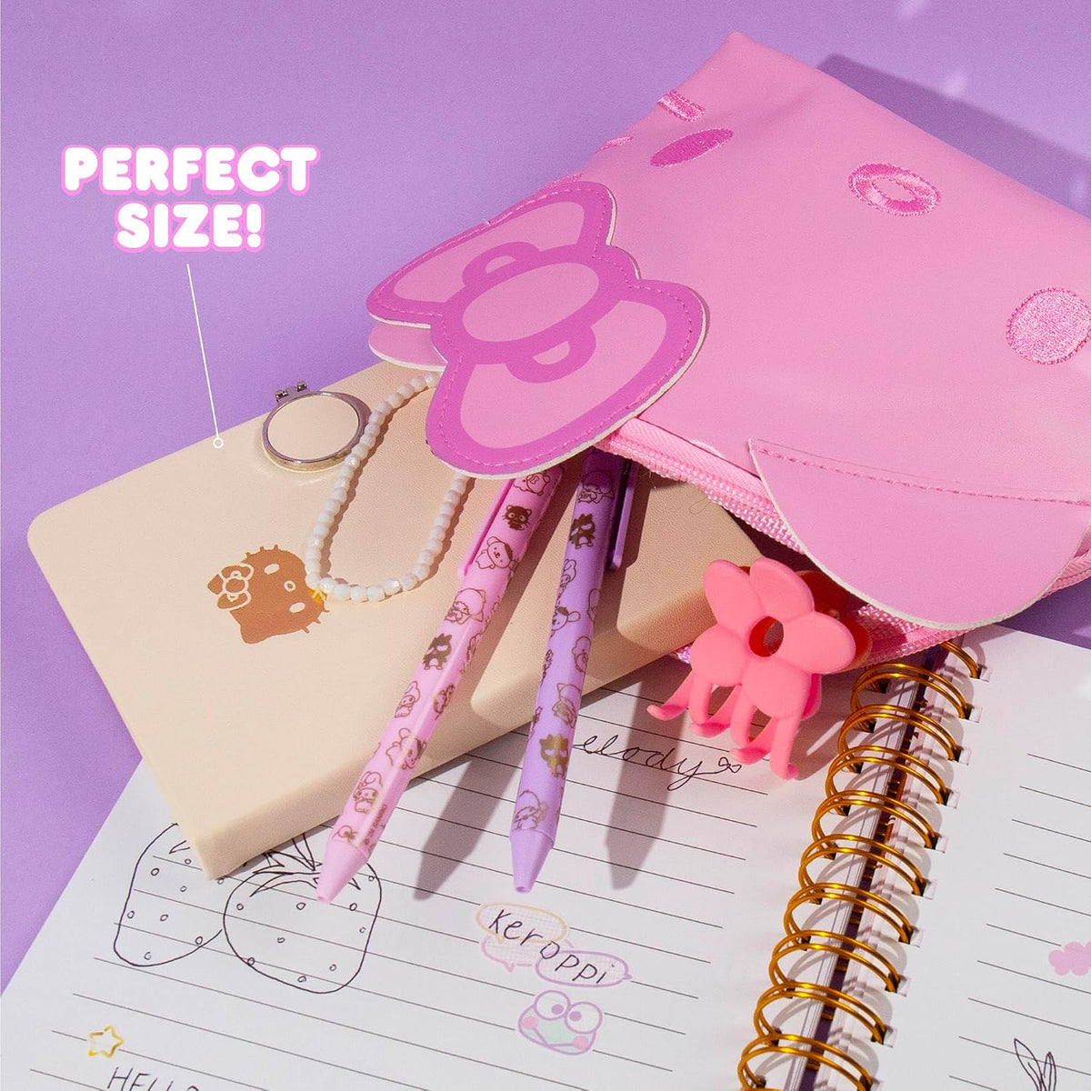 Journal Set, Cute School Supplies, Stationary Kit for Girls, Diary and Accessories, Hello Kitty Magnetic Journal