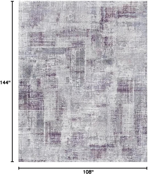 9X12 Area Rugs for Living Room, Decor Carpet for Bedroom, Purple