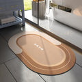 Bath Mat - Non Slip, Quick Dry, Stain Resistant Bath Mat Rug for Bathroom Floor - Easy Care Shower Rug for outside Bathtub - 17"X27" Brown