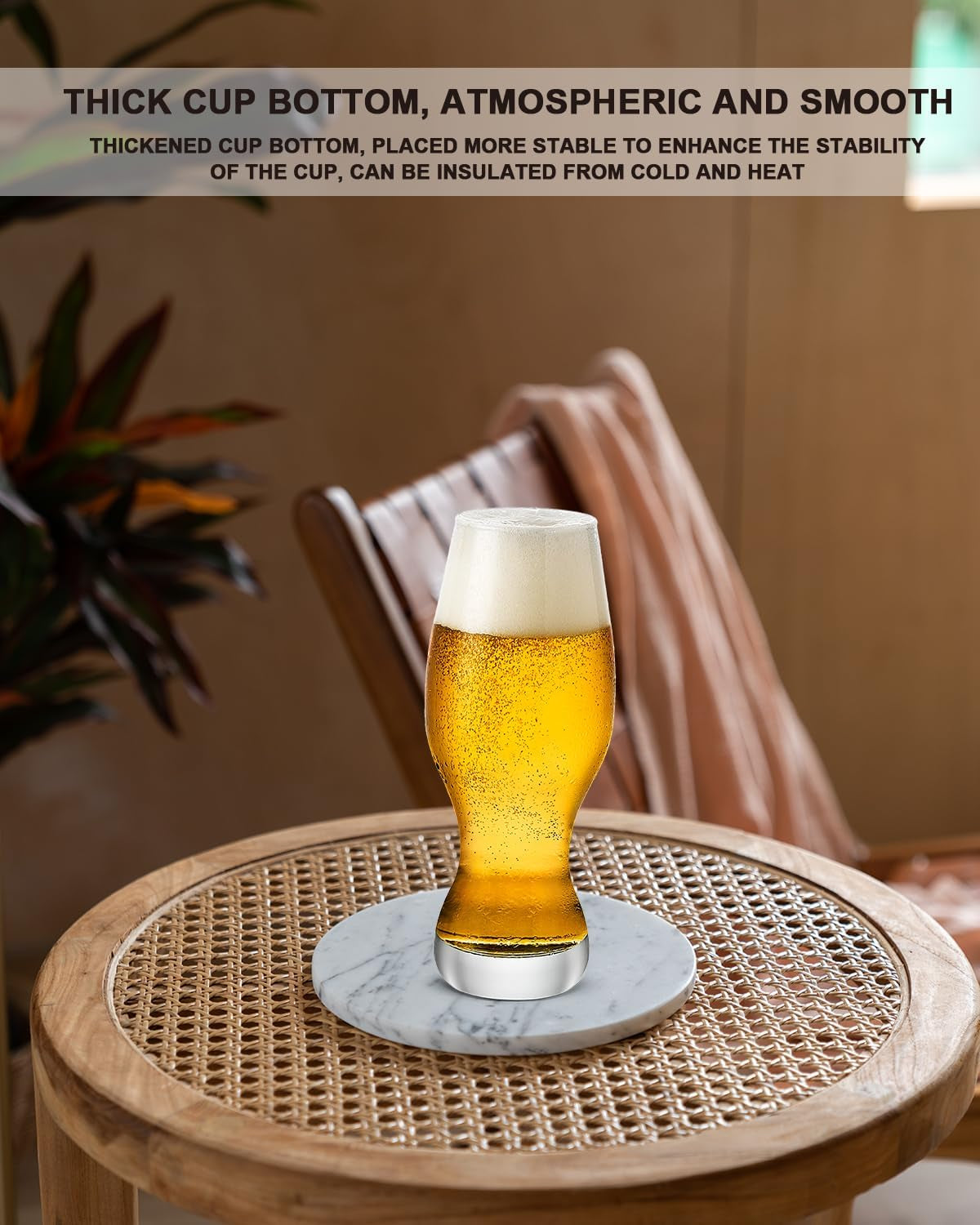 IPA Beer Glasses,Pilsner Beer Glasse,16 Oz,Set of 4