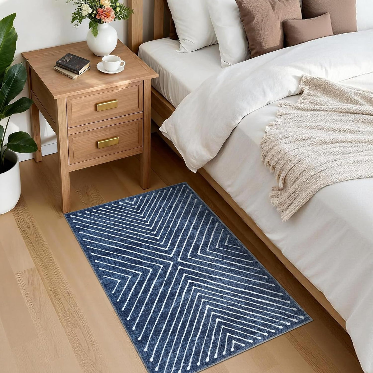 2X3 Entryway Rug Indoor Door Mat Washable Non Slip Small Carpet