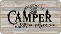 Welcome Camper Mat - 17X30, Camping Rug, RV Decor, inside Camper Rug