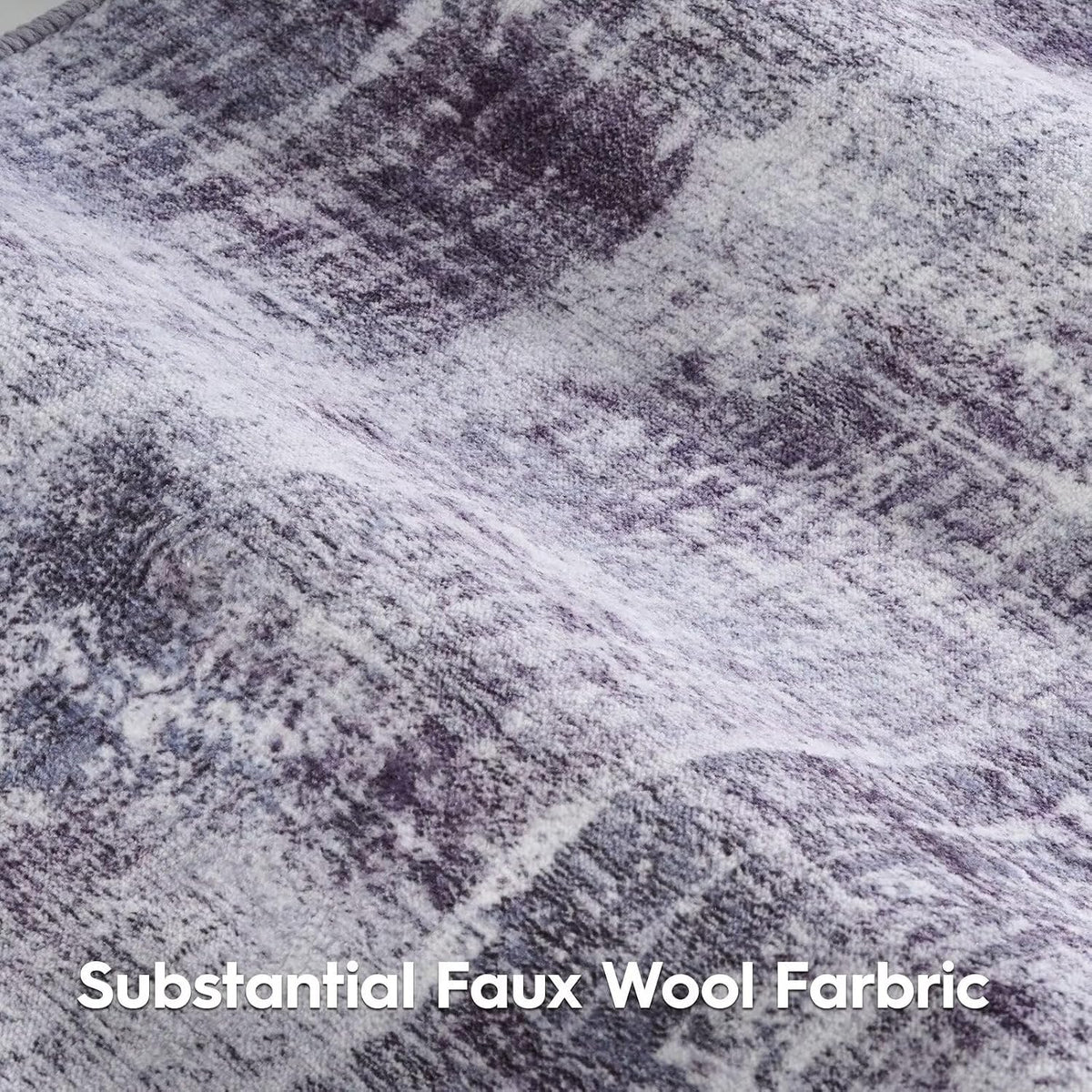 9X12 Area Rugs for Living Room, Decor Carpet for Bedroom, Purple
