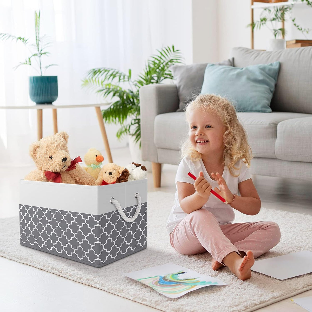 Storage Bin,Collapsible Storage Basket