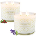 Scented Jar Candles for Home,3 Wick Aromatherapy Large Candles,250 Hours 29 Oz Soy Wax Lavender Stress Relief Candles Mother'S Day Birthday Gifts for Women|Lavender|Berry| Candle
