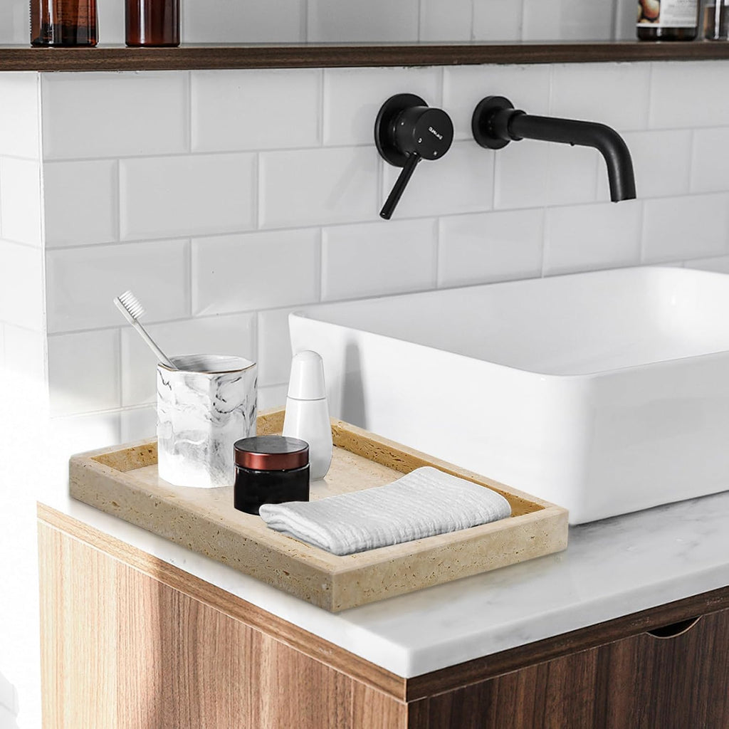 Travertine Tray,Bathroom Vanity Tray