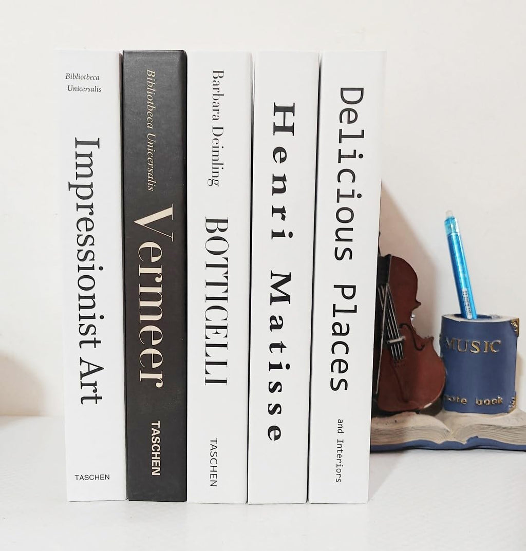 Faux Books for Decoration 5PCS Decorative Books Aesthetic Modern Home Table