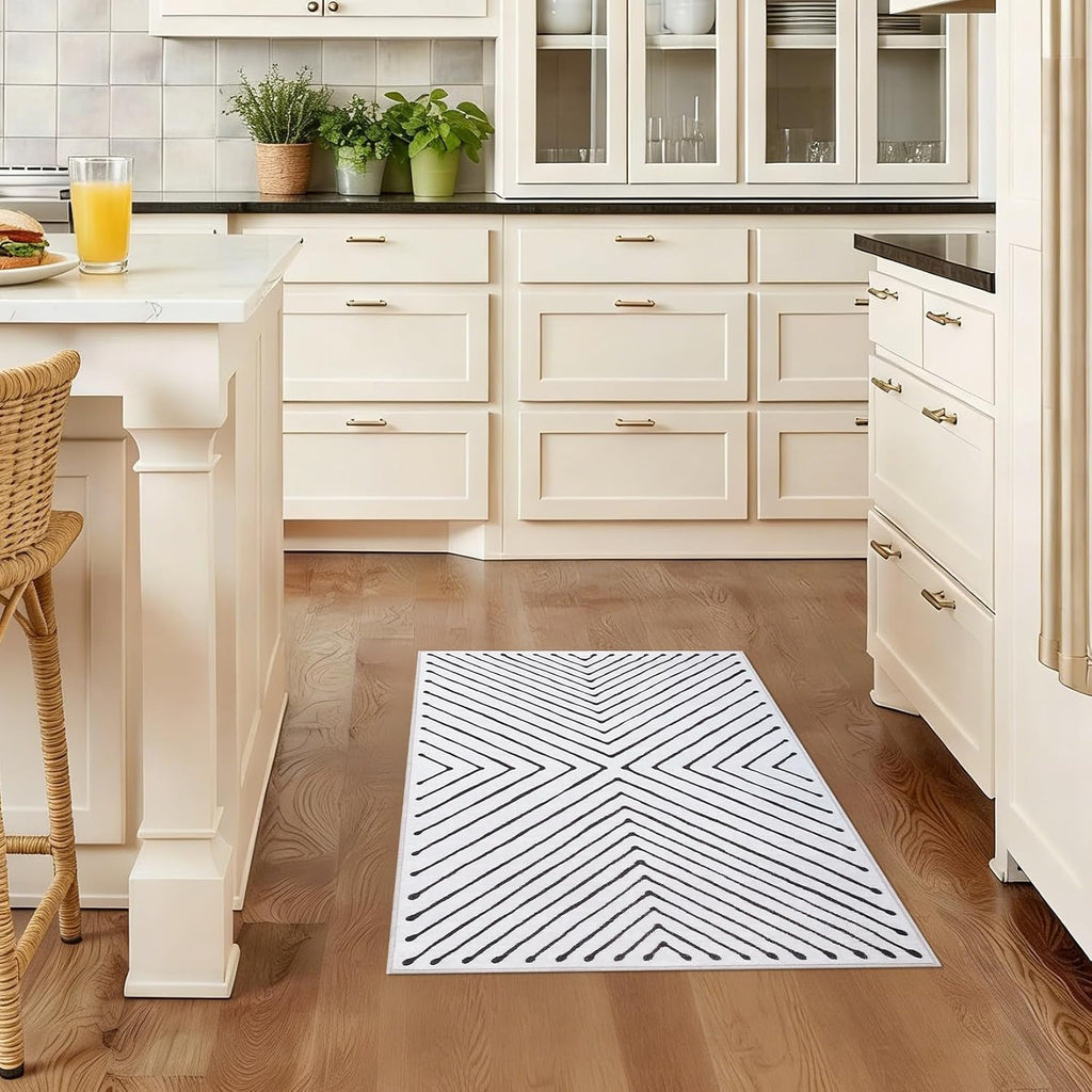 2X3 Entryway Rug Indoor Door Mat Washable Non Slip Small Carpet