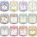 12 Pack Scented Candles with Added Natural Essential Oils, 3.05Oz, Suitable for Various Festivals, Parties, Yoga, and Home Scene