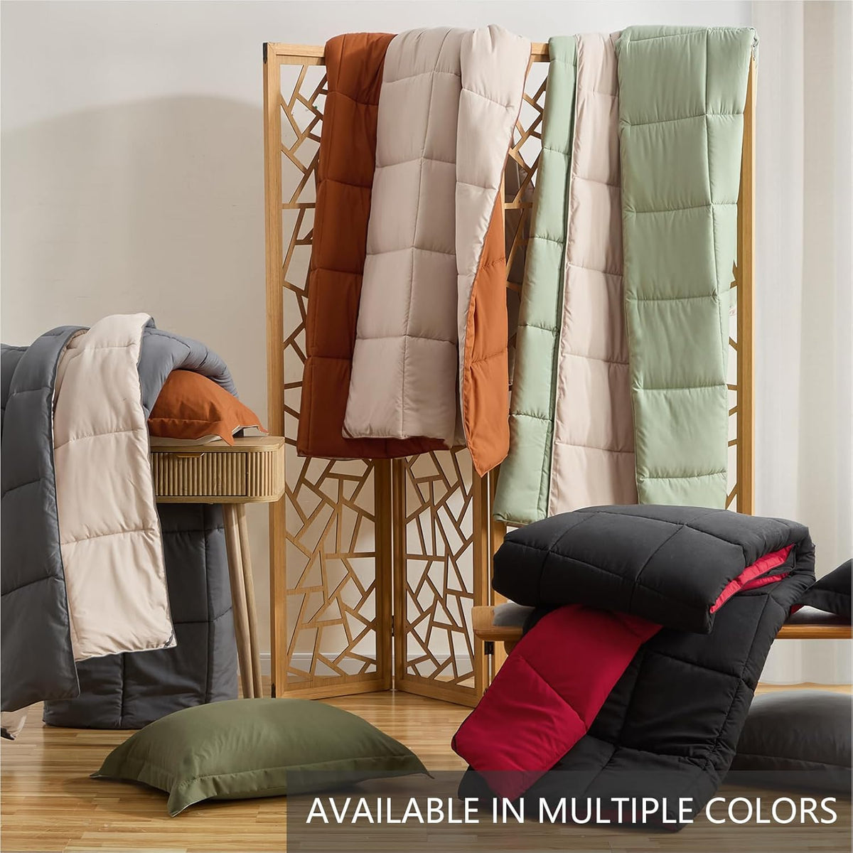 King Size Comforter Set 3 Piece, Lightweight Soft Bed Sets