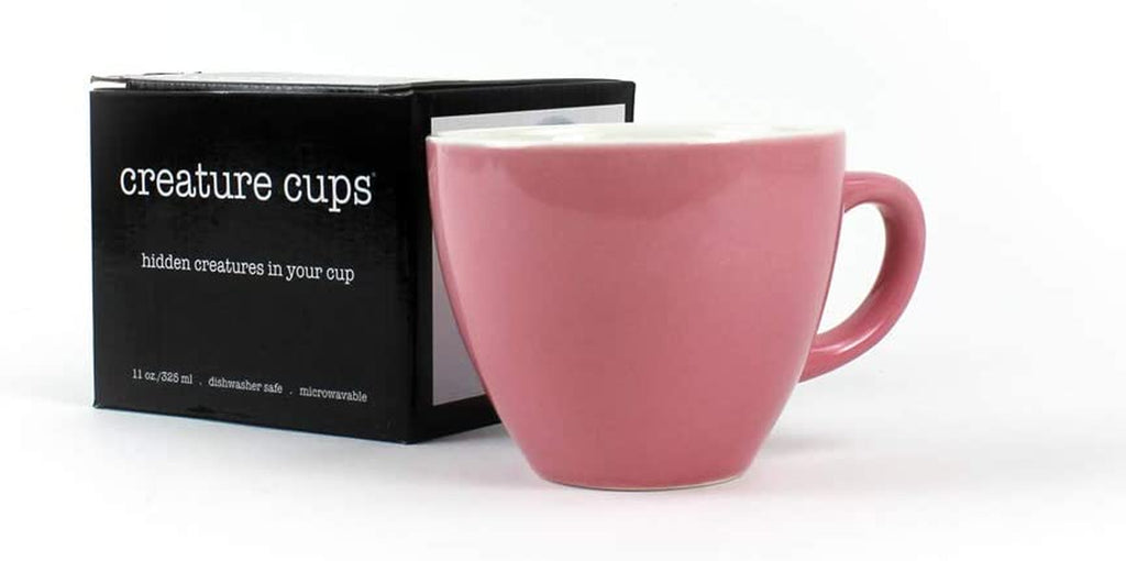Rabbit Ceramic Cup - 11 Oz Animal Mug - Hidden 3D Critter Inside, Gift for Coffee