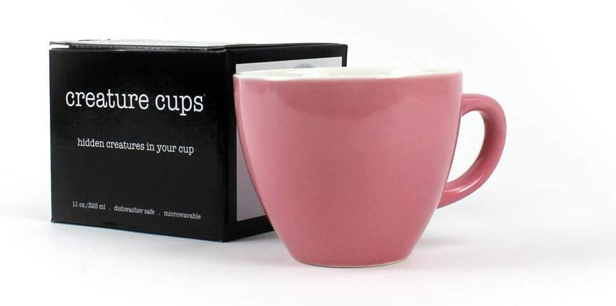 Rabbit Ceramic Cup - 11 Oz Animal Mug - Hidden 3D Critter Inside, Gift for Coffee