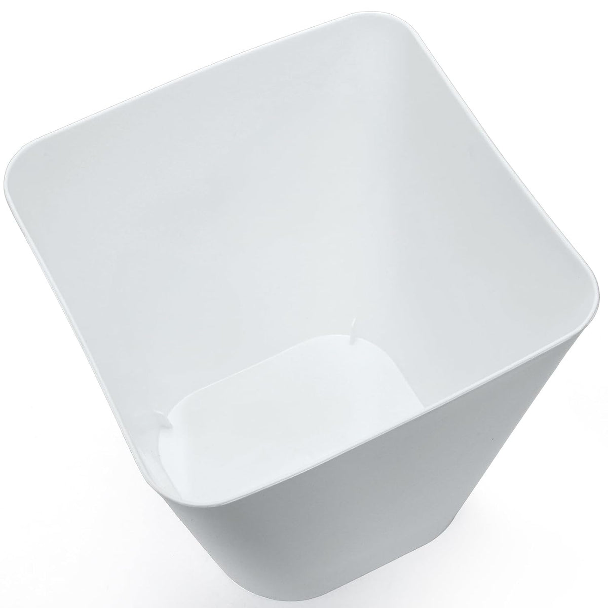 Set of 4 Plastic Small Trash Can - 1.6 Gallon Square Wastebasket Garbage Can for Home Kitchen Office Bathroom