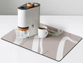 Bar Counter Protector Absorbent Coffee Maker Spill Rug, Heat Resistant Tamping Mat Protects against Spills, Water Proof Kitchen Decor, Use as Cup Mat
