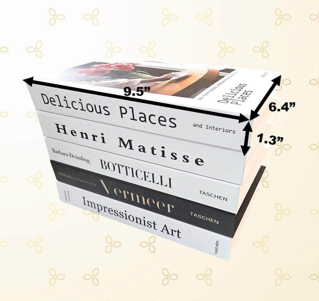 Faux Books for Decoration 5PCS Decorative Books Aesthetic Modern Home Table