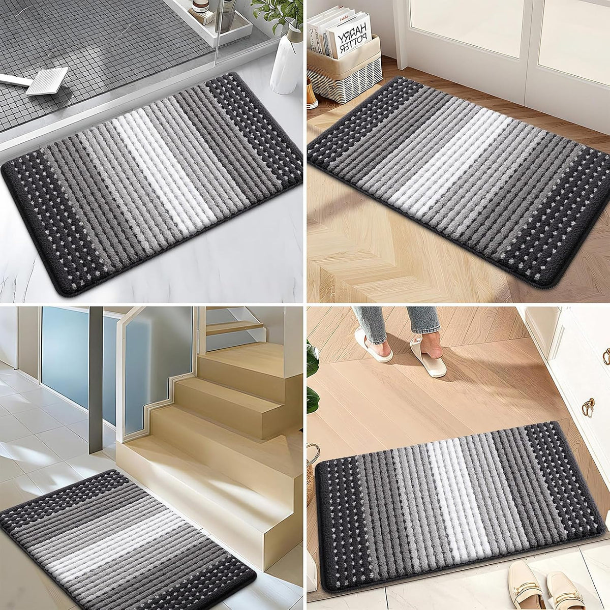 Indoor Outdoor Door Mat, 32X20 Non-Slip Dirt Trapper Doormats