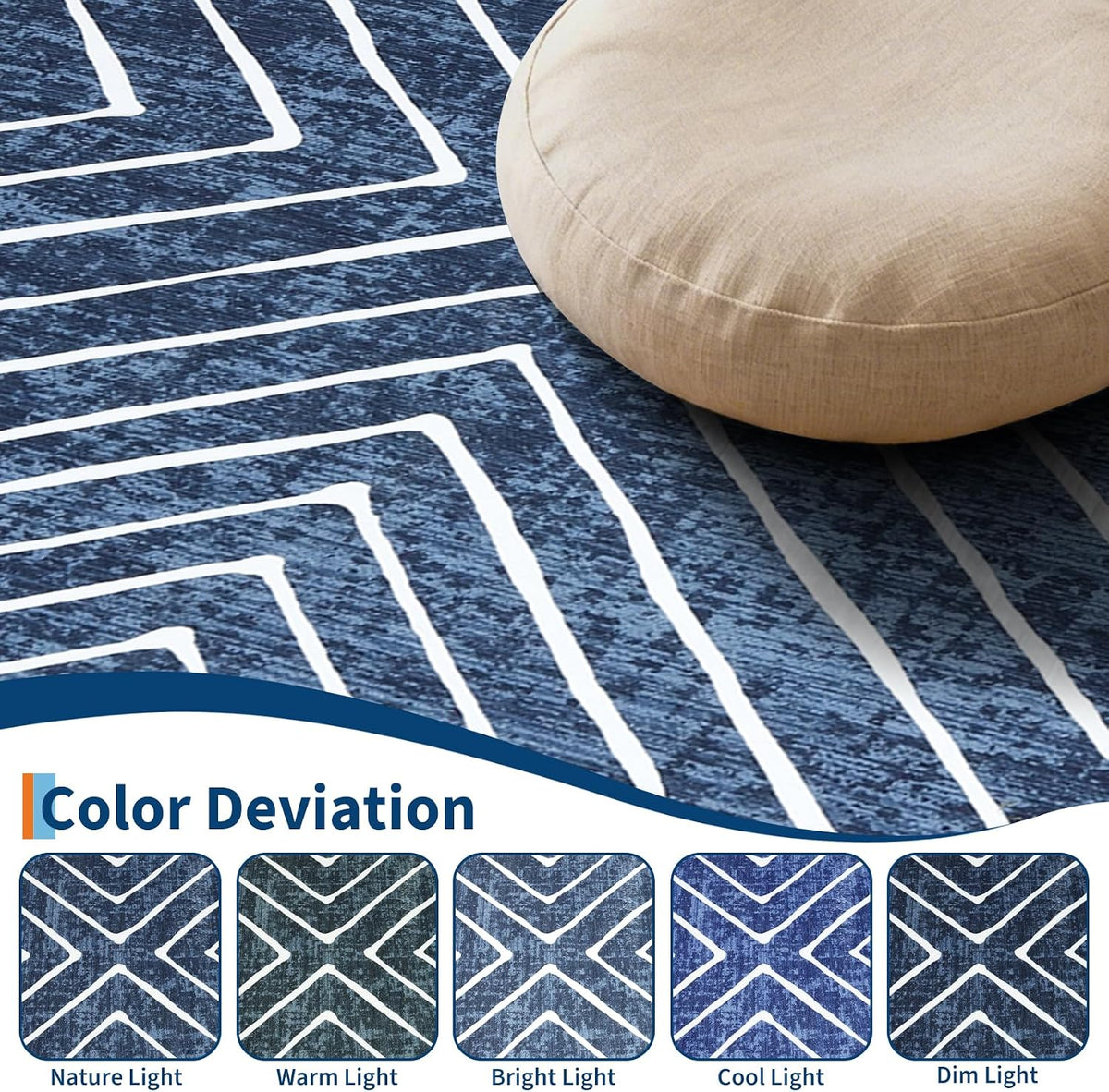 2X3 Entryway Rug Indoor Door Mat Washable Non Slip Small Carpet