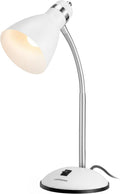 Metal Desk Lamp, Adjustable Gooseneck Reading Light for Bedroom