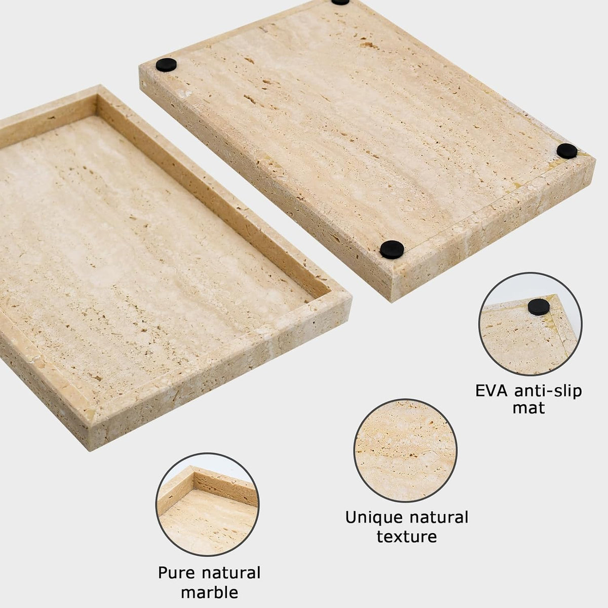 Travertine Tray,Bathroom Vanity Tray