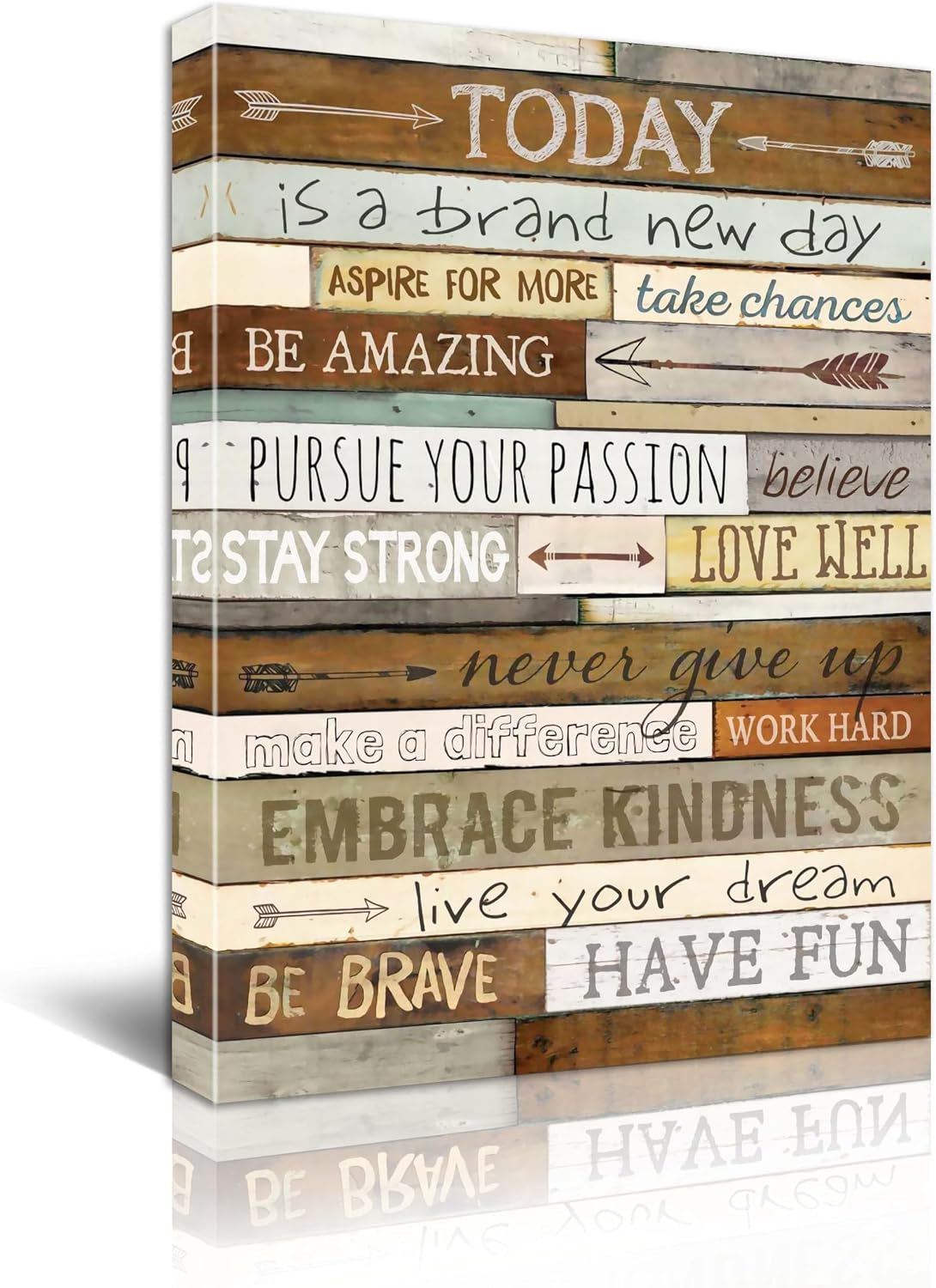 Inspiration Wall Art for Office Quotes Theme Wall Decor for Women Motivational Canvas Prints Framed Wall Art for Bathrooms Motivational Modern Canvas Art Wall Decor Office Size 16 X 24 Inch