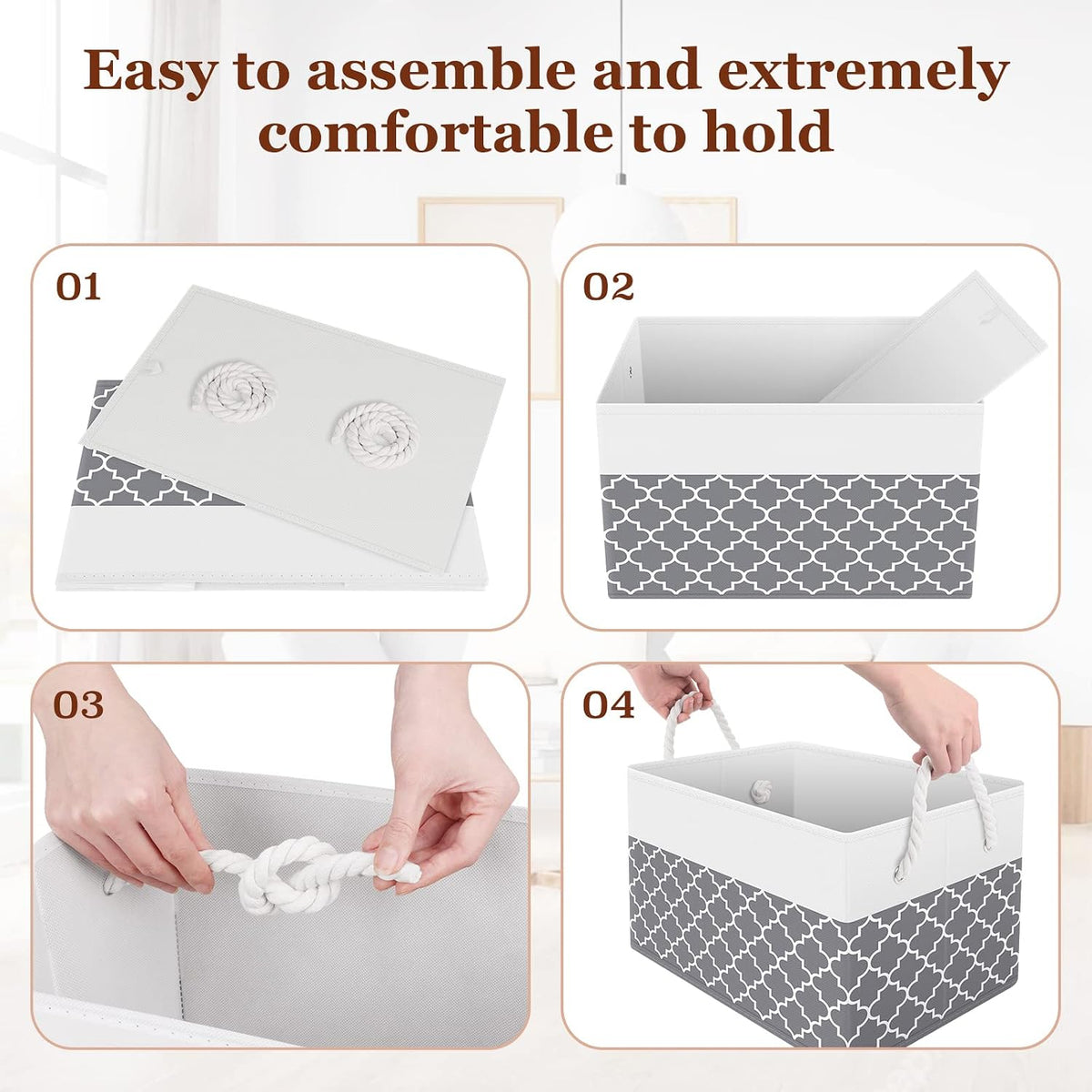 Storage Bin,Collapsible Storage Basket
