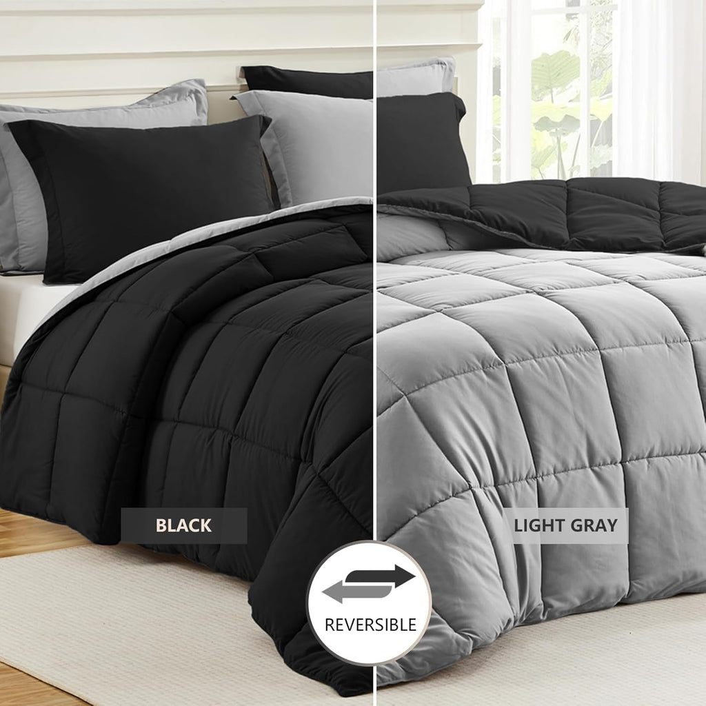 King Size Comforter Set 3 Piece, Lightweight Soft Bed Sets