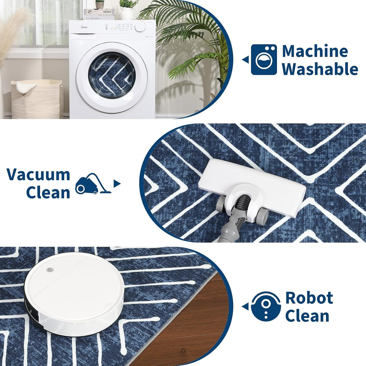 2X3 Entryway Rug Indoor Door Mat Washable Non Slip Small Carpet
