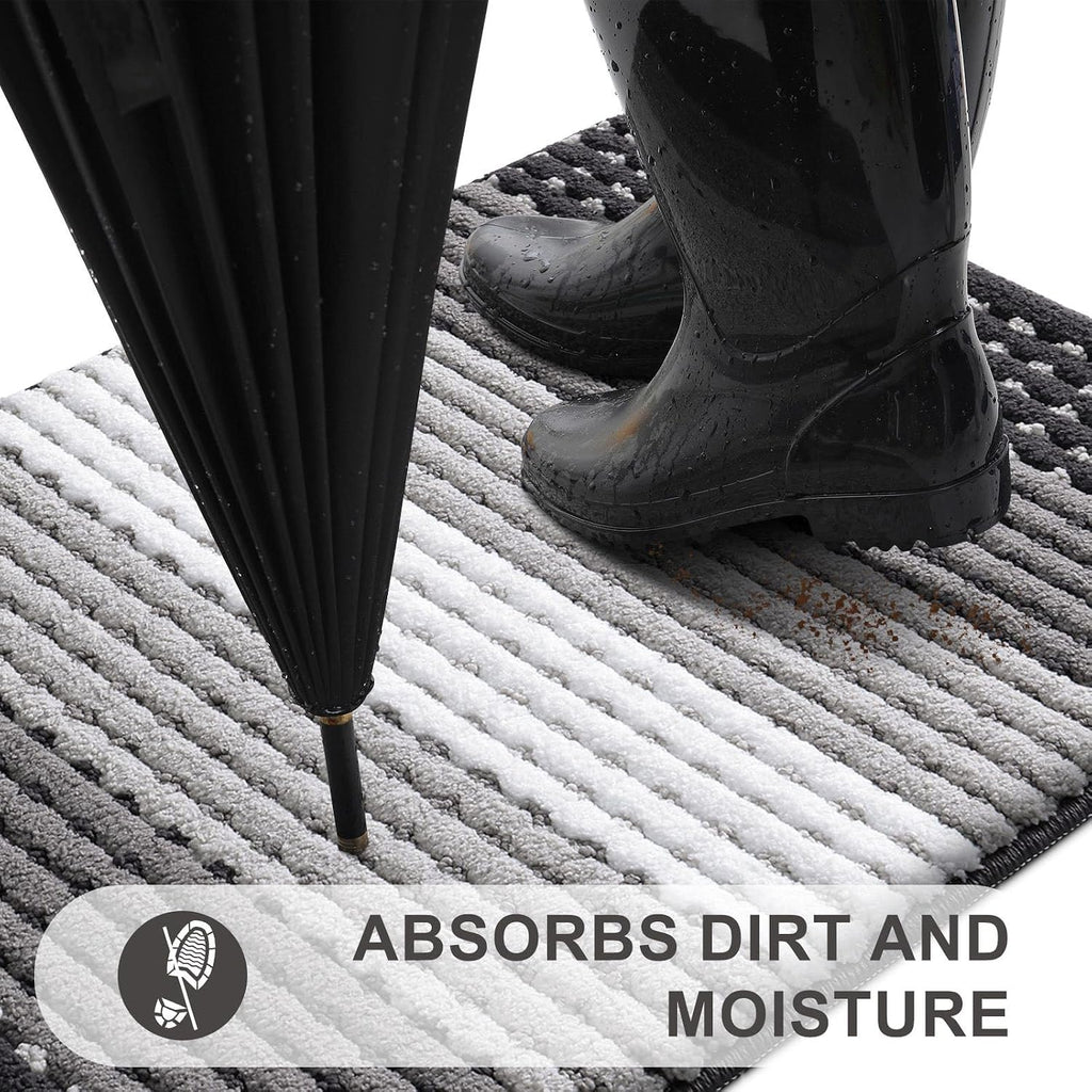 Indoor Outdoor Door Mat, 32X20 Non-Slip Dirt Trapper Doormats