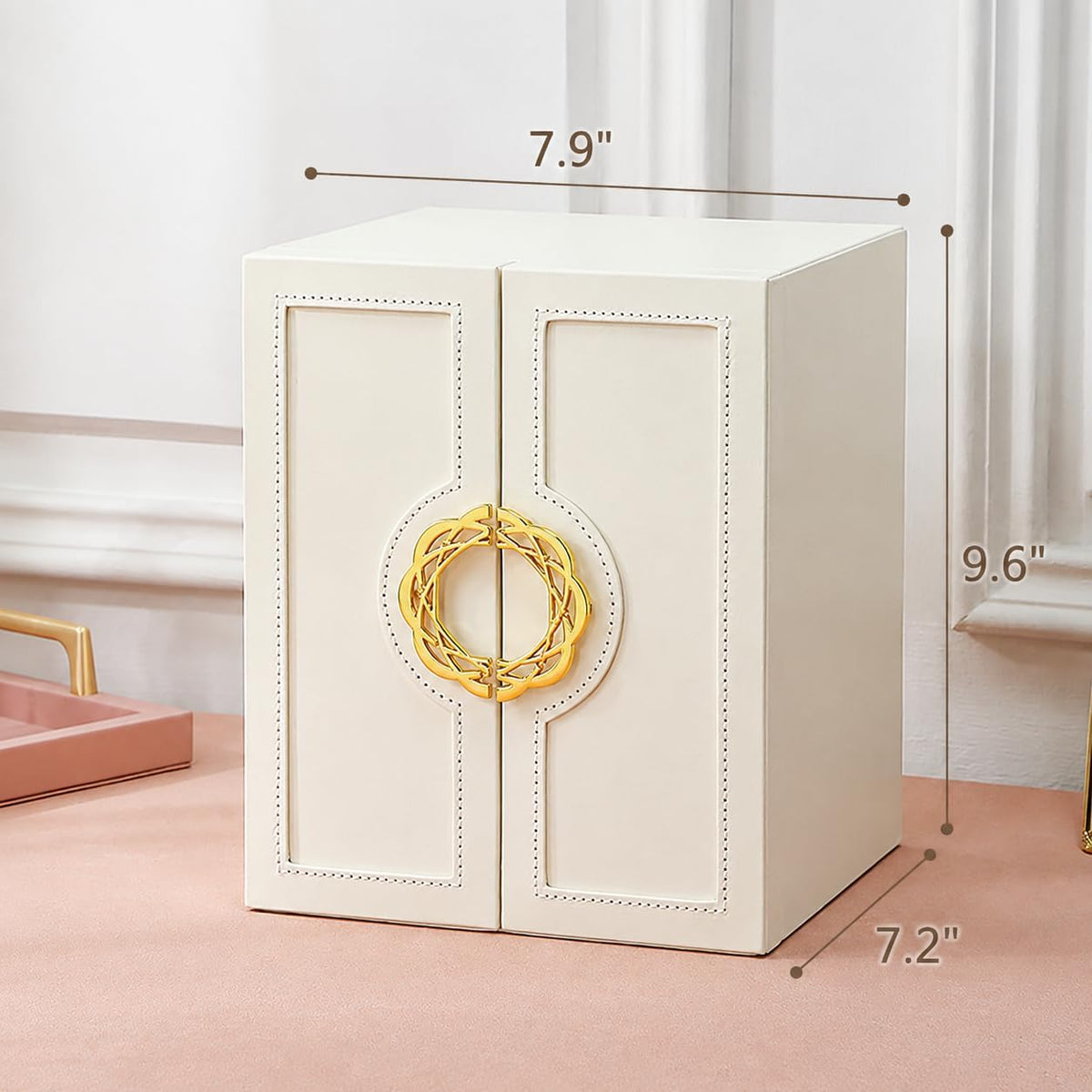 Cute Jewelry Box for Women Teen Girls Jewelry Organizer Large Jewelry Organizers and Storage Faux Leather Jewelry Storage Jewlery Box Jewellery Box Joyeros Organizador De Mujer