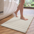 Bath Mat Super Soft Absorbent Bathroom Rugs 16"X24",Beige