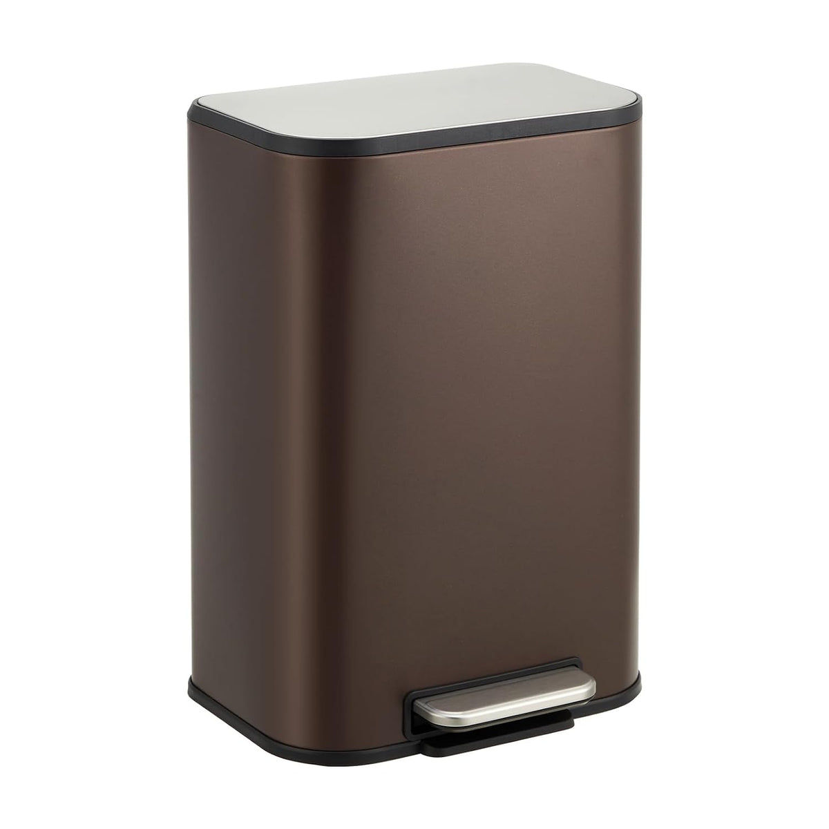 3.2 Gal Trash Can for Bathroom, Garbage Can with Soft-Close Lid